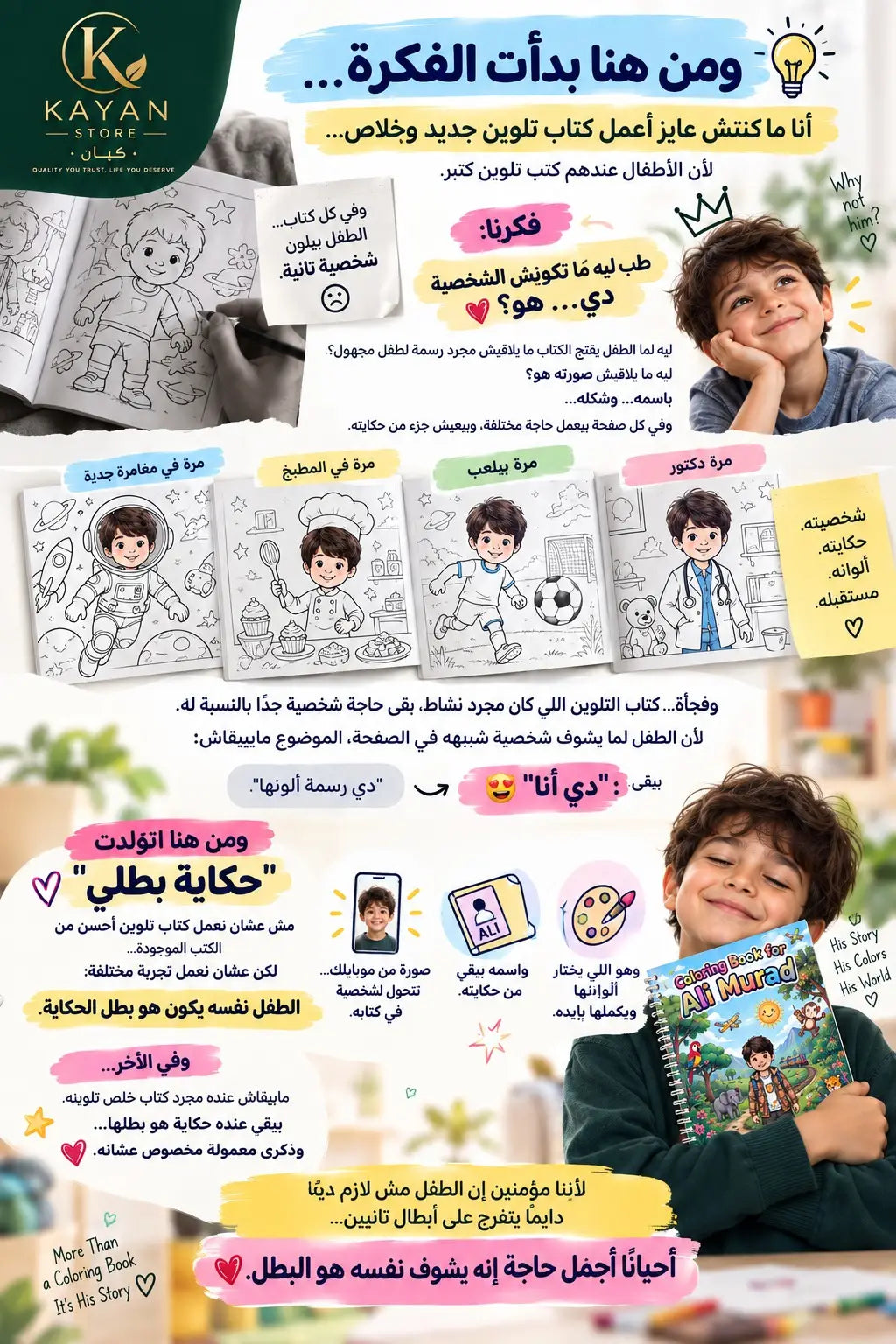 نموذج توضيحي لصفحات كتاب حكاية بطلي من الداخل